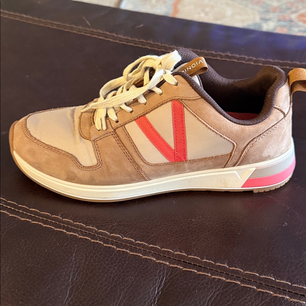 Vionic Toffee/Coral Rechelle Casual Sneaker. - Picture 10 of 11